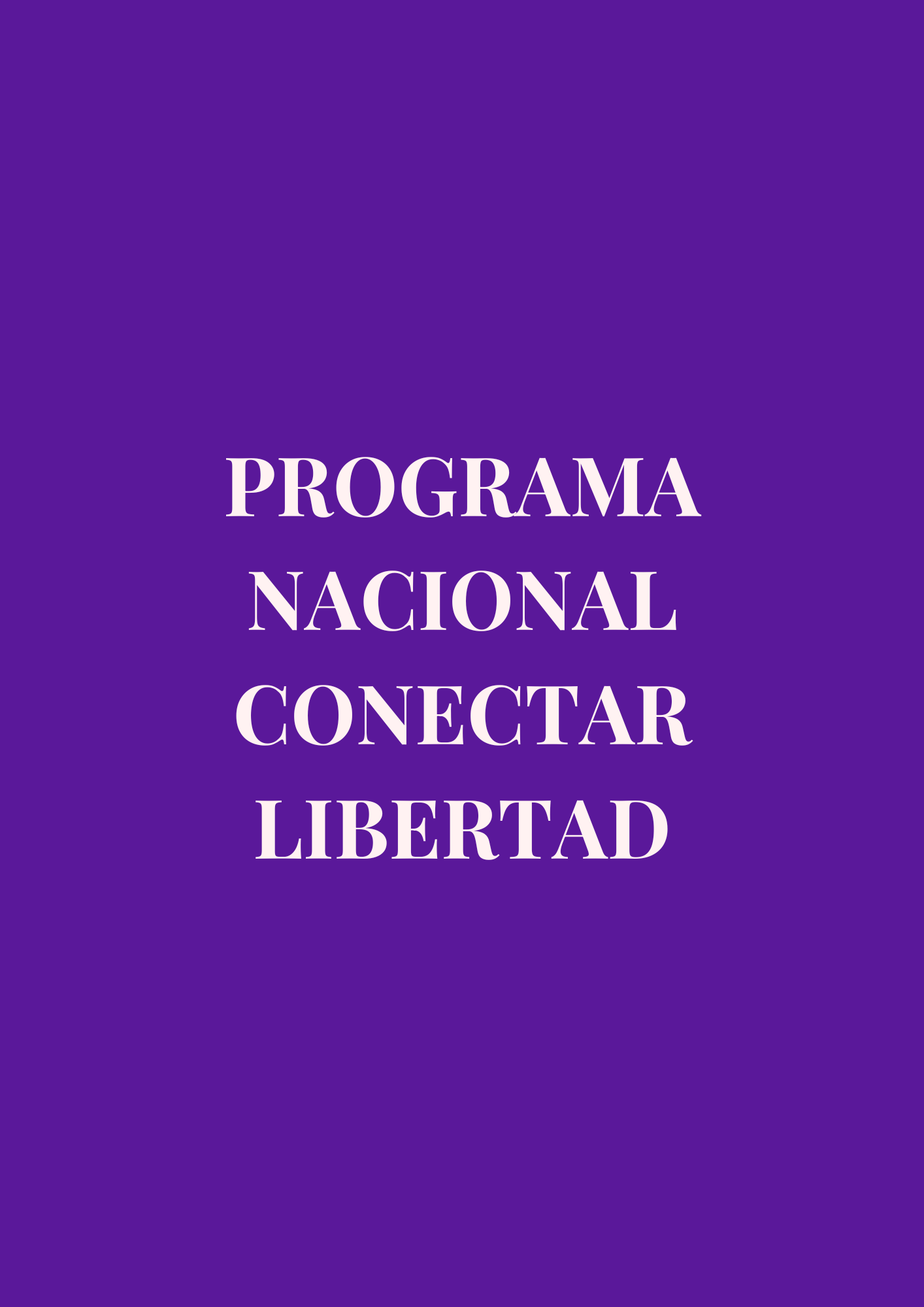 El Programa Conectar Libertad busca garantizar el acceso equitativo y democrático a la tecnología y la educación digital como un derecho fundamental. A través de la conectividad gratuita en zonas vulnerables, la entrega de dispositivos accesibles y la capacitación masiva, se promoverá la inclusión informática y el desarrollo de habilidades necesarias para competir en el mundo actual. Este programa será clave para reducir la brecha digital y fomentar oportunidades en todo el territorio nacional.