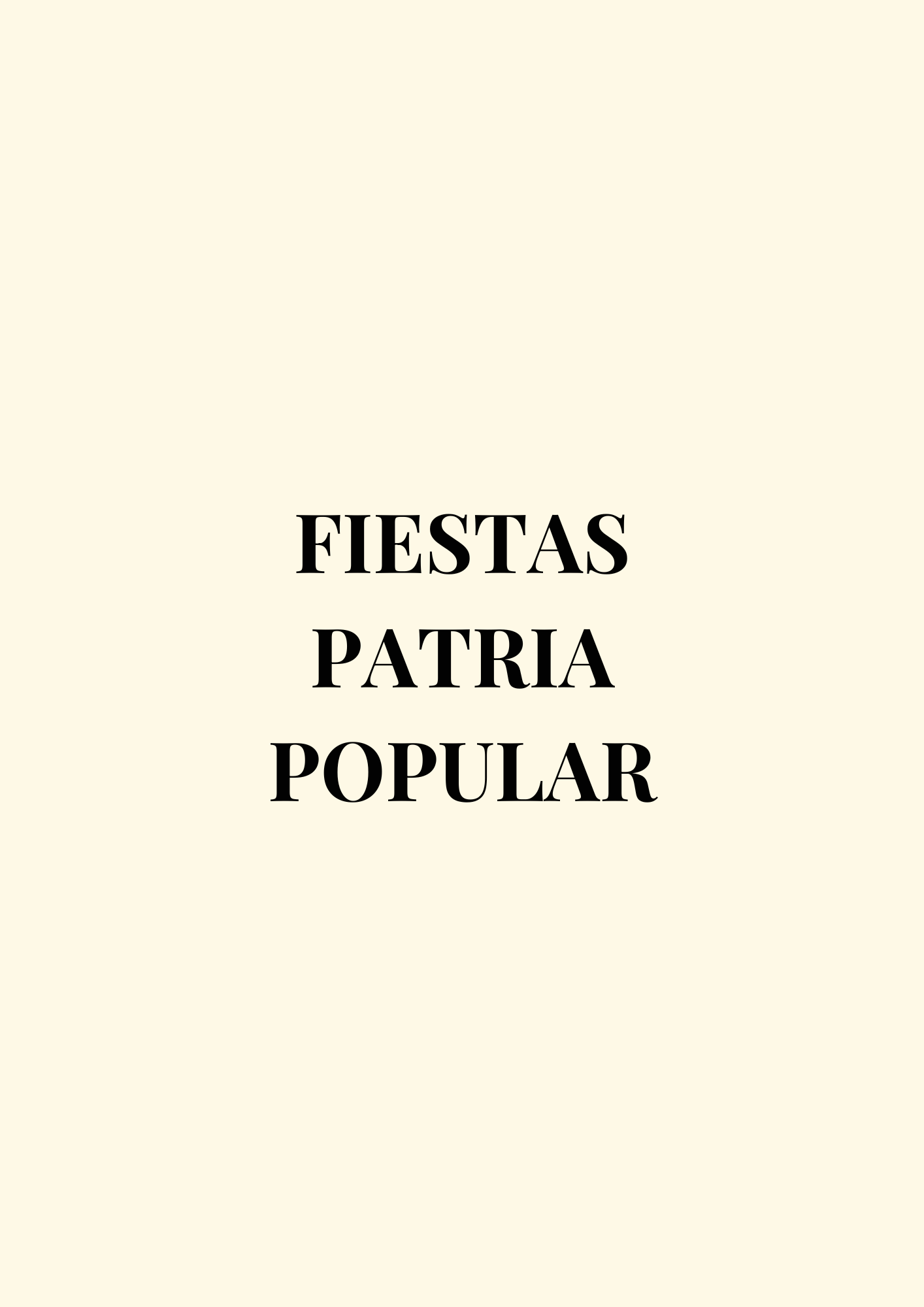Recuperación del espacio público como punto de encuentro y celebración de la identidad nacional. Las fechas patrias serán jornadas de unidad, conmemoración y participación activa del pueblo. No serán días vacíos ni feriados sin sentido, sino momentos de reflexión y alegría compartida. Cultura, música, historia y memoria convivirán en cada plaza, en cada barrio. Volveremos a reconocernos en el abrazo multitudinario, en la emoción de saber que el país es una construcción colectiva.