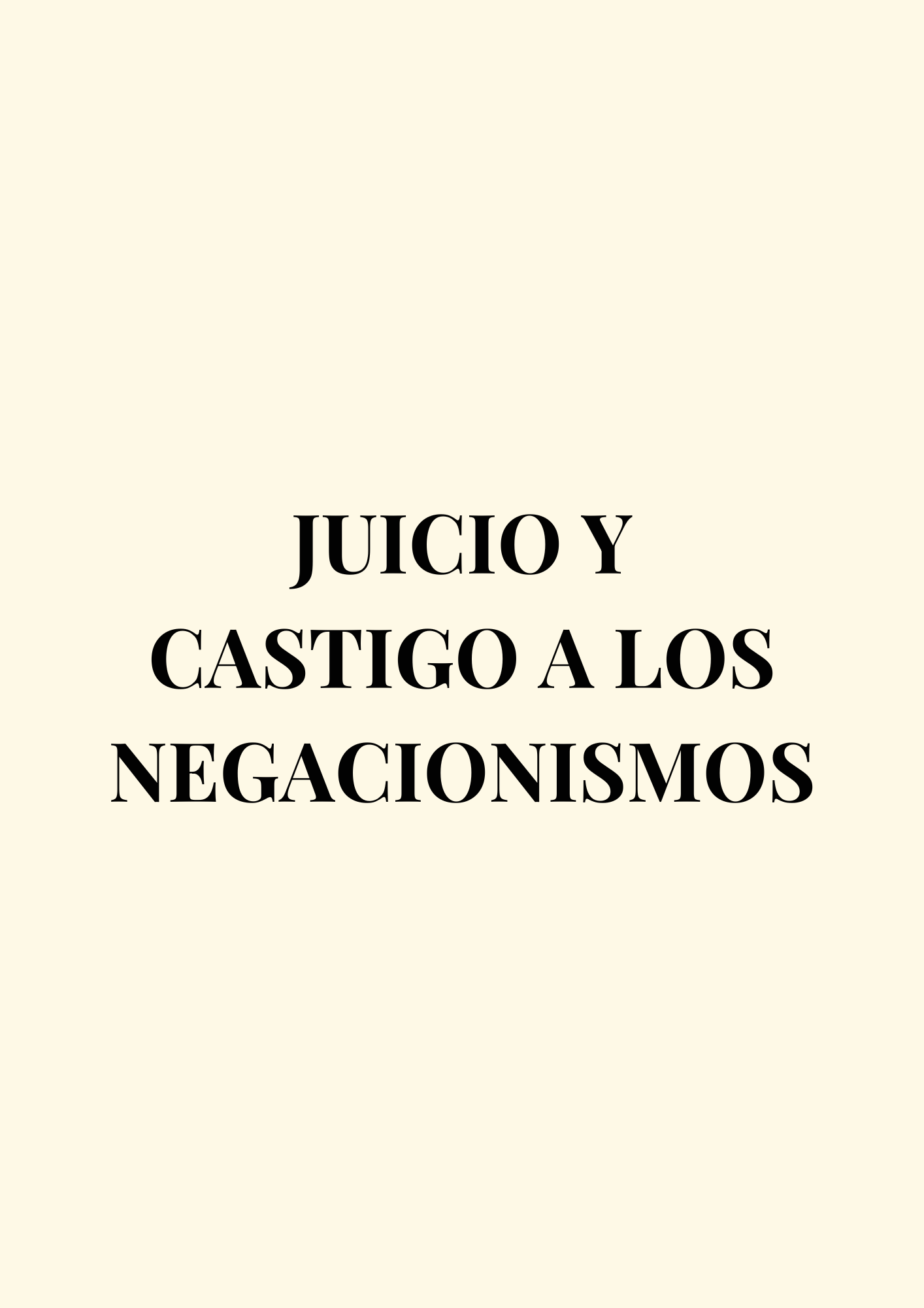 El negacionismo de crímenes de lesa humanidad no es una opinión, es un ataque a la memoria, la verdad y la justicia. Se implementarán sanciones efectivas contra quienes relativicen el terrorismo de Estado, la crisis climática y otras violaciones graves a los derechos humanos. Se fortalecerán las políticas de sensibilización, concientización y reparación, garantizando que no haya retrocesos en los derechos conquistados. La democracia no puede convivir con quienes promuevan o legitimen el horror.
